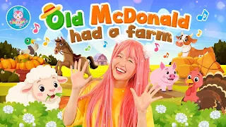 【英語のうた】Old MacDonald Had a Farm（ゆかいな牧場）★楽しく歌って動物の英語をおぼえよう！★【おどりっぴぃのおへや】