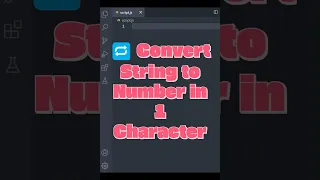 Convert String to Number in 1 Character