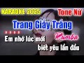 Download Lagu Karaoke Trang Giấy Trắng Rumba Tone Nữ | Karaoke Thanh Duy