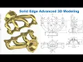 Solid Edge Tutorials How to Design 3D Exaust Manifold - Advanced 3D Modeling