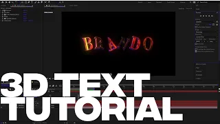 3D Text Tutorial | After Effects AMV Tutorial (Element 3D)