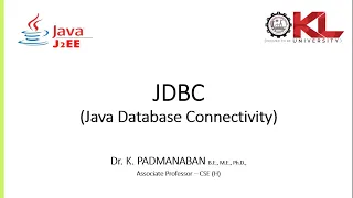 EP0004 JDBC Java Database Connectivity with MySQL