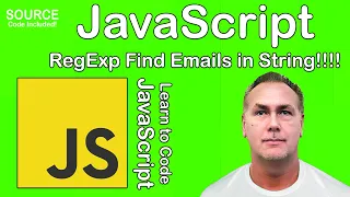 Learn JavaScript coding lesson How to use Regular Expression RegExp to find Email Pattern in string
