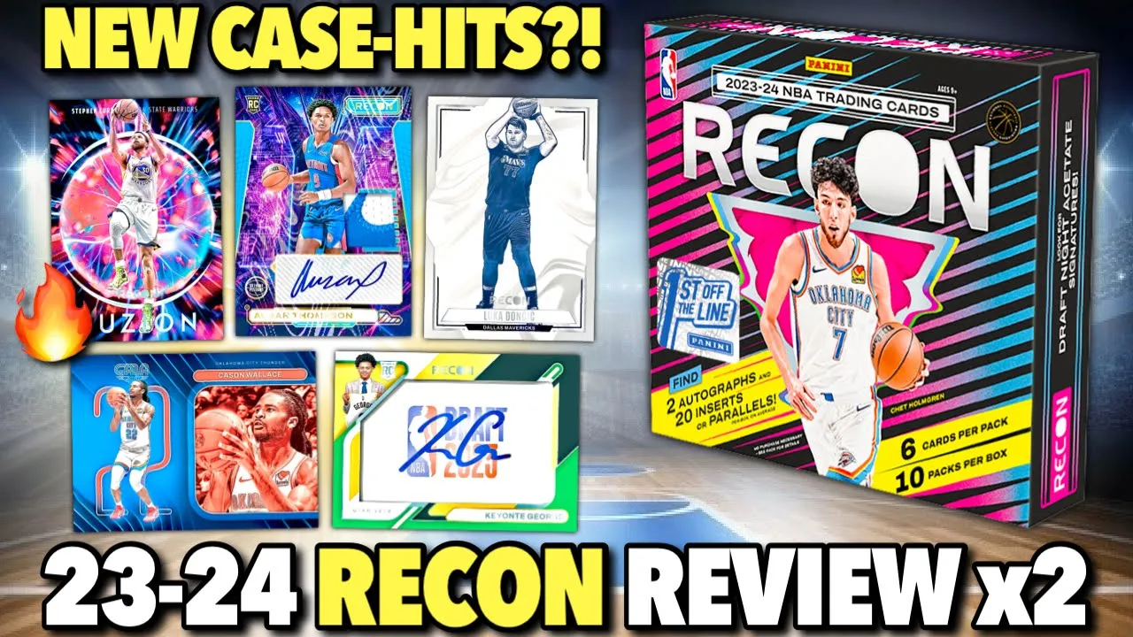 HUGE IMPROVEMENTS (NEW CASE HIT PULL)?! 😮🔥 2023-24 Panini Recon Basketball FOTL Hobby Box Review x2