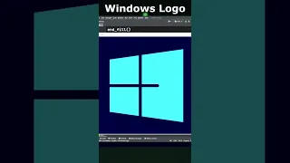windows logo using turtle graphics python