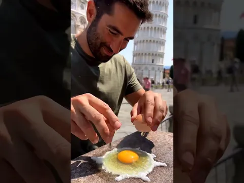 Frying an Egg at the Leaning Tower of Pisa! π³π₯