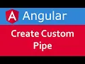 Custom pipe in Angular 8 Angular 8 Tutorial in Hindi pipes