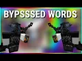 ROBLOX BYPASSED WORDS WORKING 2020 2021 discord