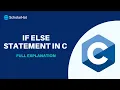 If else statement in C Programming