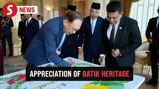 Brunei visit: Batik colouring for PM Anwar and wife
