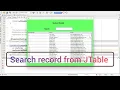 Search Record in JTable Java Swing JTextField Filter Tutorial Step-by-Step Guide