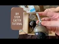 Stem Caster DIY EASY Tutorial attaching wheels to wooden table legs