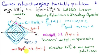 Sparse Solutions to Least Squares Problems Using the LASSO