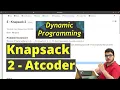 Knapsack 2 Atcoder Tutorial With Code Dynamic Programming CP Course EP 96