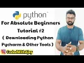 Downloading Python and Pycharm Installation Python Tutorials For Absolute Beginners In Hindi