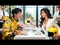 Poor courier sit wrong table on date;but beauty CEO propose:\