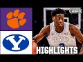WILD FINISH 🍿 Clemson Tigers vs. BYU Cougars | Full Game Highlights | ESPN College Basketball
