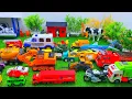Download Lagu Mantap ‼️ Mobil Mobilan Excavator, Truk Molen, Ambulance, Dump Truck, Tank, Bus Tayo