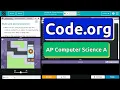 Code org Lesson 8 2 Code Reviews Tutorial with Answers Unit 1 Computer Science A CSA