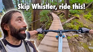 Whistler's best trails are OUTSIDE the park, seriously.