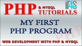 PHP Tutorial My first php web application