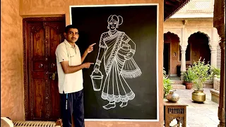How to draw a panihari step by step || #panihariart #paniharidrawing #drawing