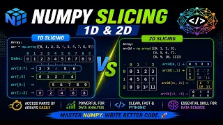 NumPy Slicing Explained 1D 2D Array Slicing Tutorial for Beginners