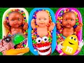Download Lagu 6 Minutes Satisfying Video Mixing Funny Candy ASMR \u0026 Make Up in 3 Bathtubs with Magic M\u0026M s Slime