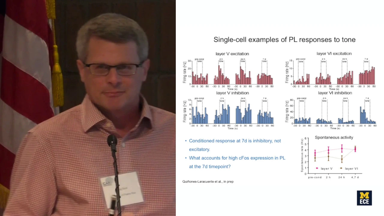 ICAN 2018 - Time Will Tell: Prefrontal Signaling of Fear Associations Over Time - Greg Quirk, UPR