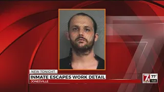 Search underway for escaped inmate in Union Co