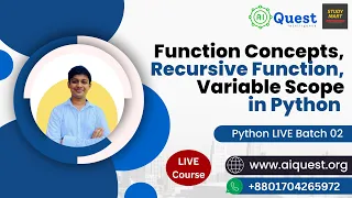 Python with Problem-Solving Function Concepts Recursive Function Variable Scope