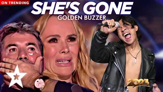 this super amazing voice very extraordinary singing song shes gone cry american got talent 2023