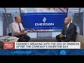Emerson Electric CEO on the company s transofrmation future M A activity