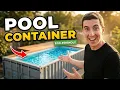 He Built a Shipping Container Pool 3x Faster Than Concrete Unbelievable