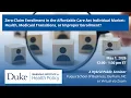 Zero-Claim Enrollment in the Affordable Care Act Individual Market