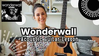 WONDERWALL - Oasis The RIGHT Strumming Pattern Acoustic Guitar Lesson Tutorial