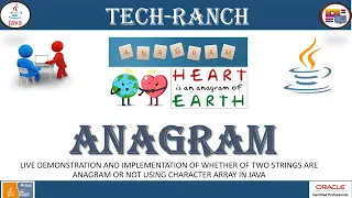 Live Implementation of Anagram Algorithm using String in Java Java Coding Exercise TechRanch