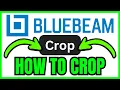 How To CROP In Bluebeam QUICK EASY 2026