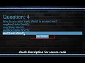 Basic Quiz App in Javascript with source code