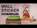 Wall Sticker - How To Apply For Living Room - Decals Designs