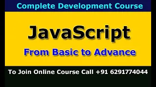 Complete Javascript Tutorial Javascript Tutorial Javascript full course Javascript Trainings