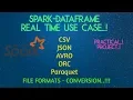 Real time SPARK DATAFRAME USE CASE Spark DataFrame Format conversion