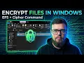 Windows File Encryption Tutorial EFS Encrypt Files with Cipher Command CyberEd Lab