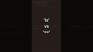 is vs double equals in Python is vs python hacks python programming