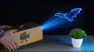 I Turned a Cardboard Box into a REAL Movie Projector! 🎥