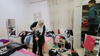 روتيني فى شقة الصعيد قبل السفر لازم اعمل كده هبه بيتي كل حياتي 