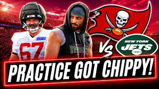 Bucs Depth Chart Revealed Jets Practice Gets HEATED