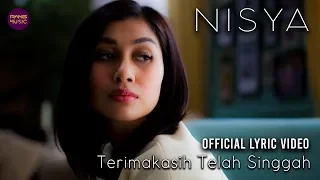 terimakasih telah singgah nisya official lyric video 