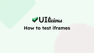 How to test iframes UIlicious Test Automation Tutorials