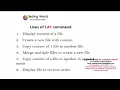 Unix Linux for Testers Different uses of CAT command